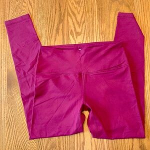 "90 degree by Reflex" burgundy leggings, L, NWOT